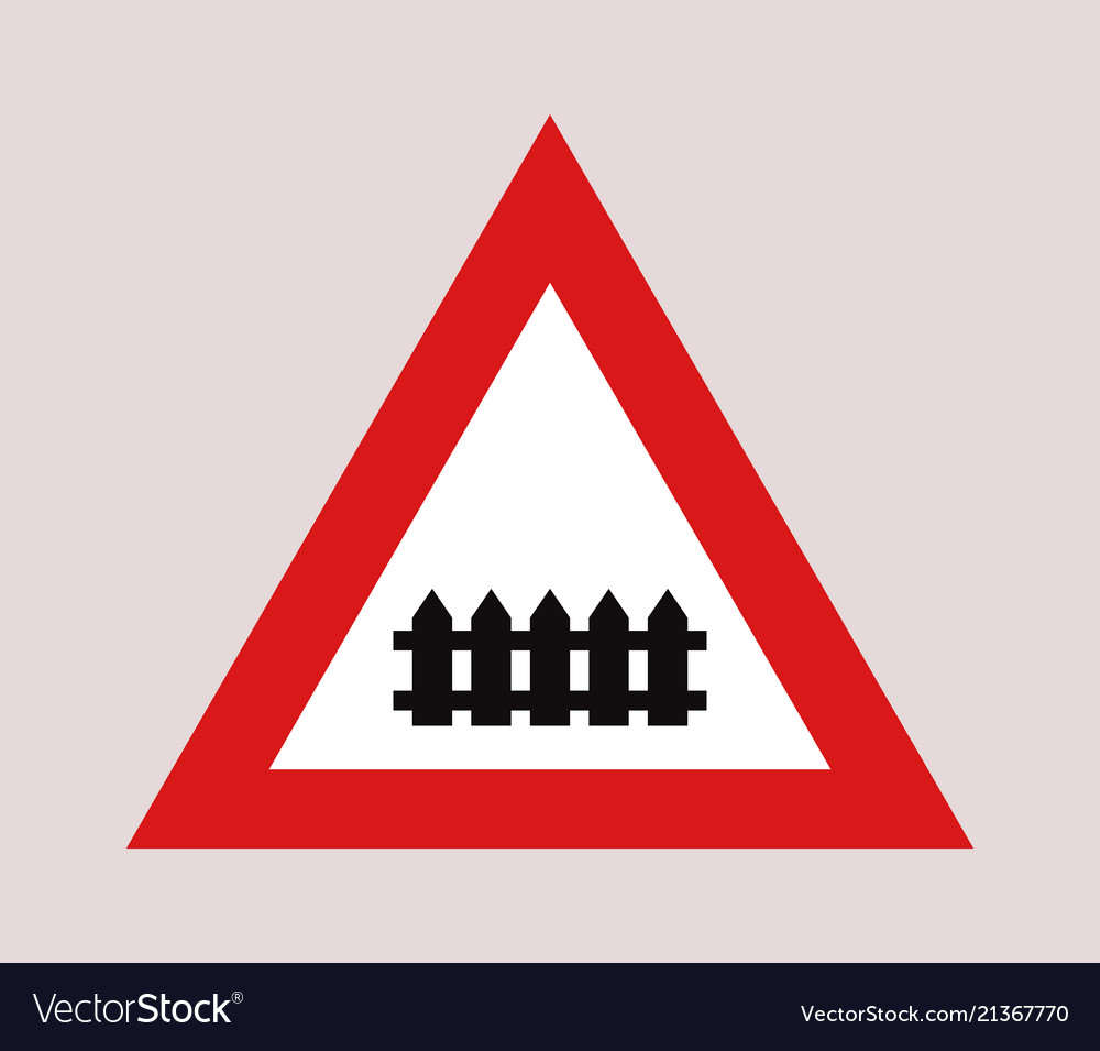 Level Crossing Signal Royalty Free Vector Image
