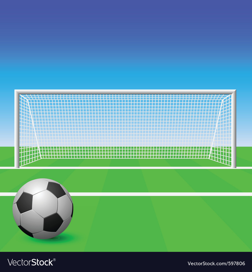 Soccer goal Royalty Free Vector Image VectorStock