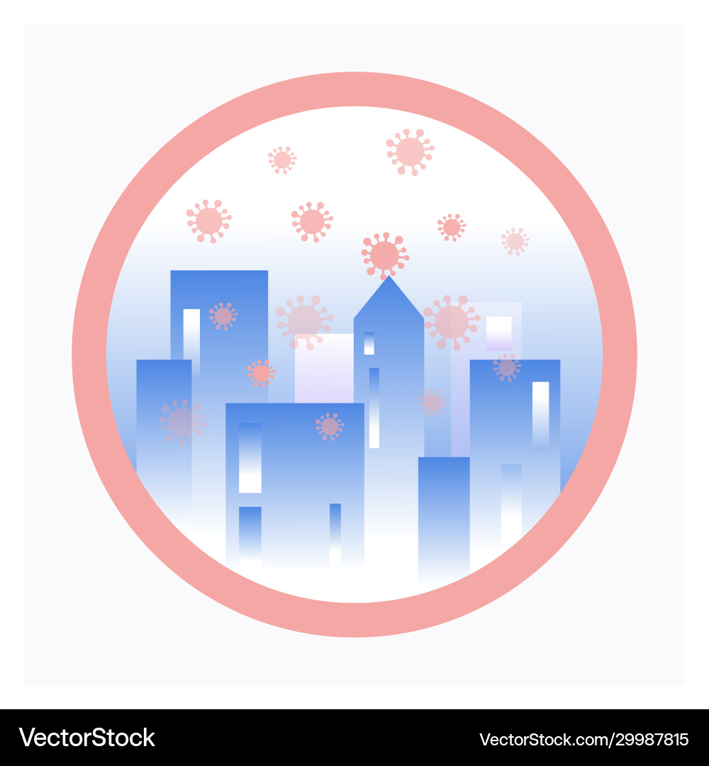 Coronavirus spread disease viral Royalty Free Vector Image