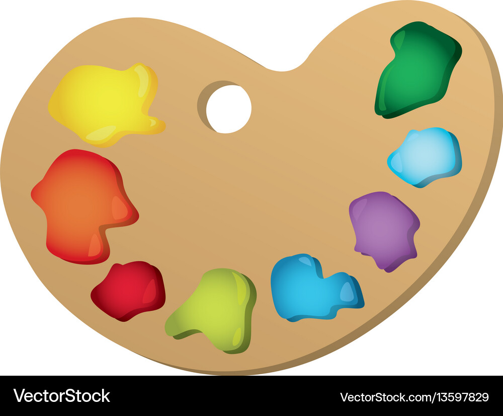 Color paint palette icon Royalty Free Vector Image