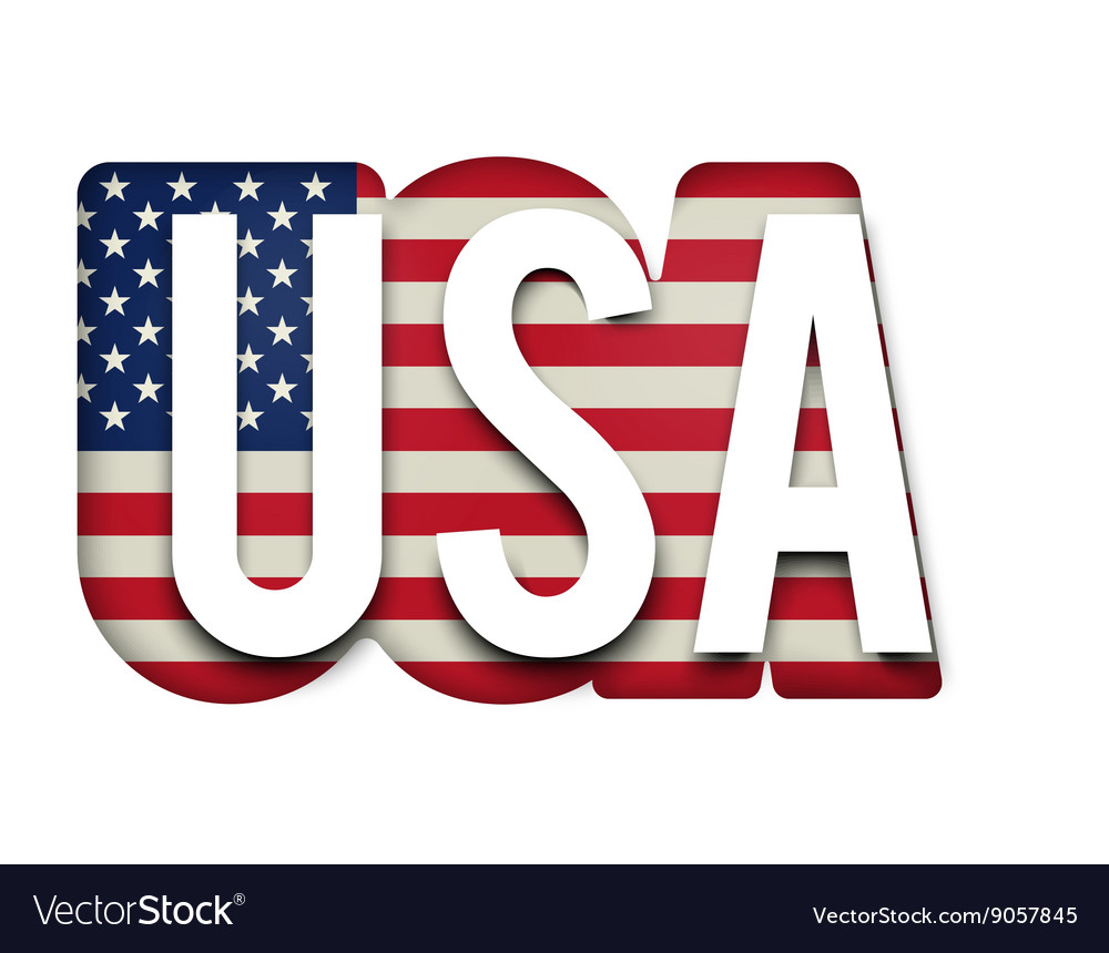american united states flag in glossy form button vector image form button