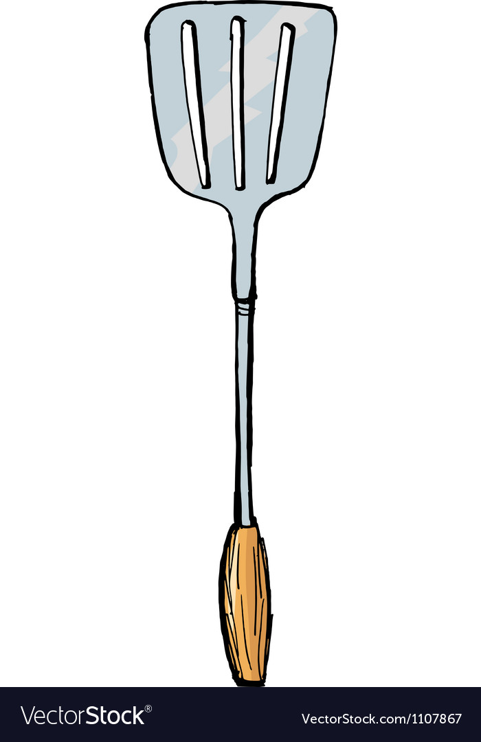 Download Spatula Royalty Free Vector Image - VectorStock