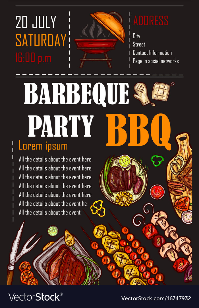 barbecue menu template