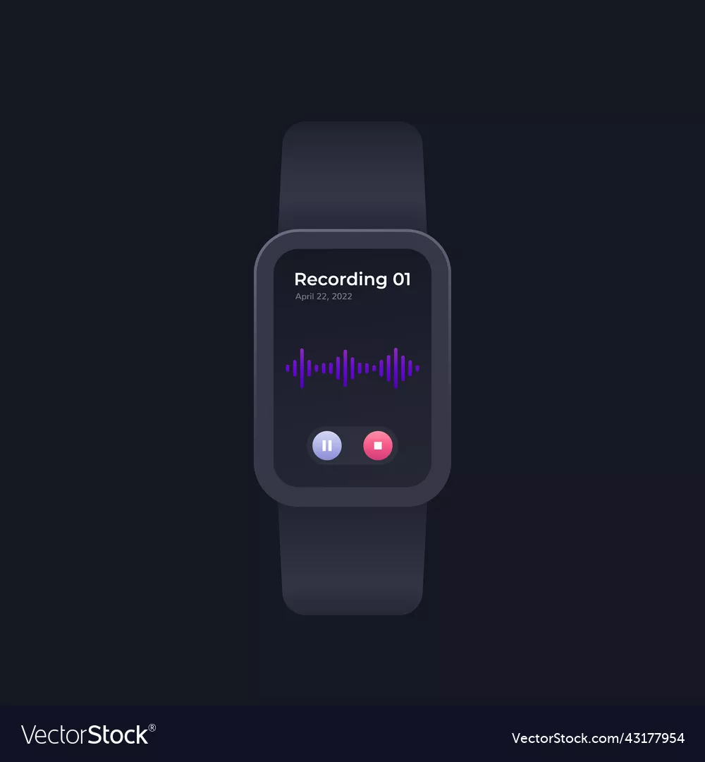 Smartwatch with audio recording sale