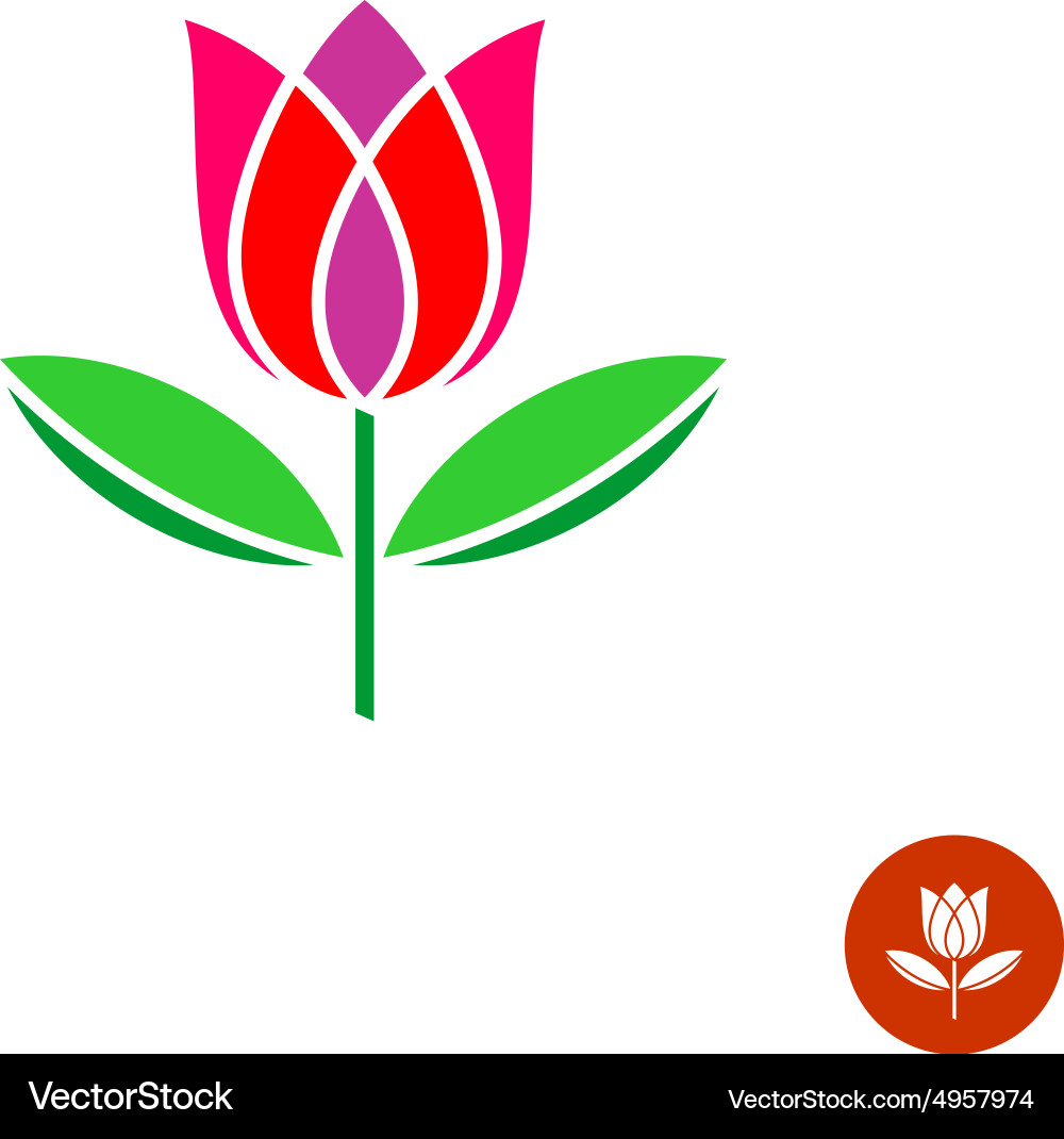 Tulip logo Royalty Free Vector Image VectorStock