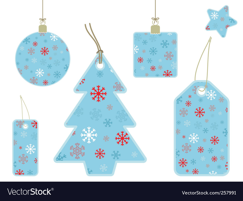 snowflake gift tag