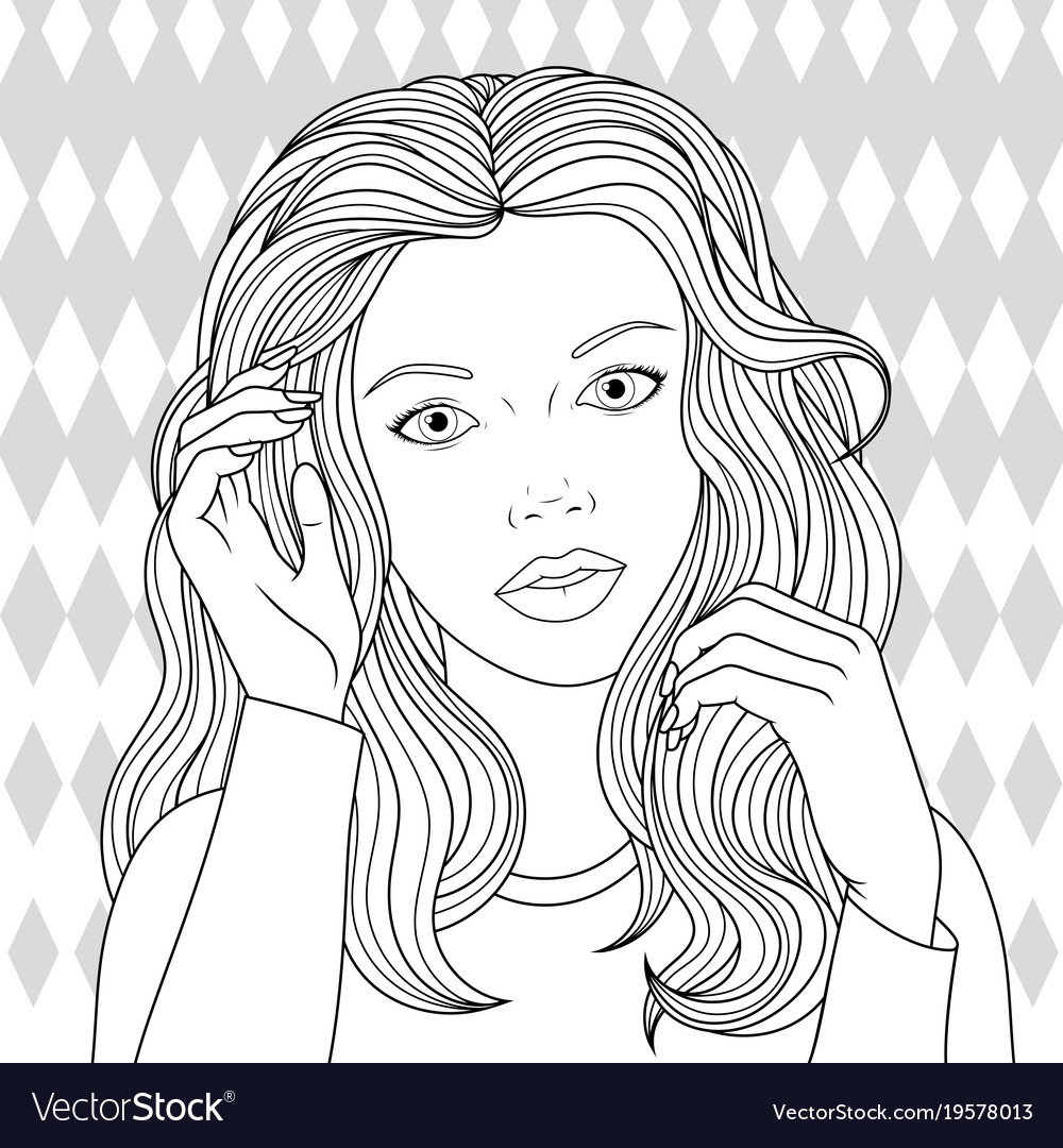 pretty girls free printable coloring pages - photo #29