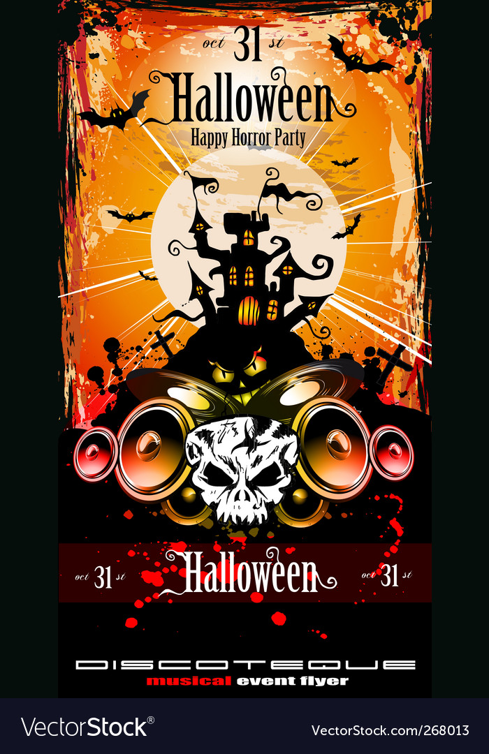 free halloween party flyer
