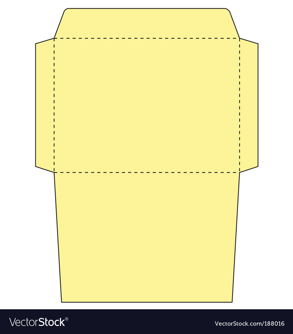 envelope template royalty free vector image vectorstock