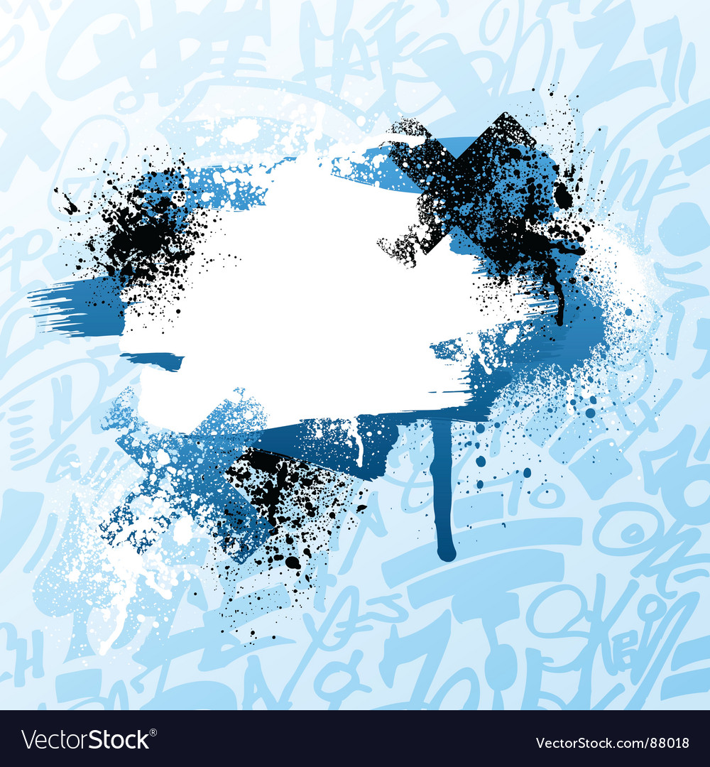 Graffiti paint splatter Royalty Free Vector Image