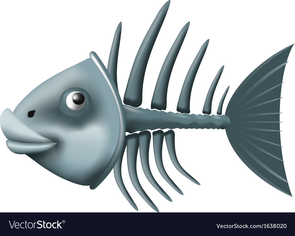 Download Fish skeleton Royalty Free Vector Image - VectorStock