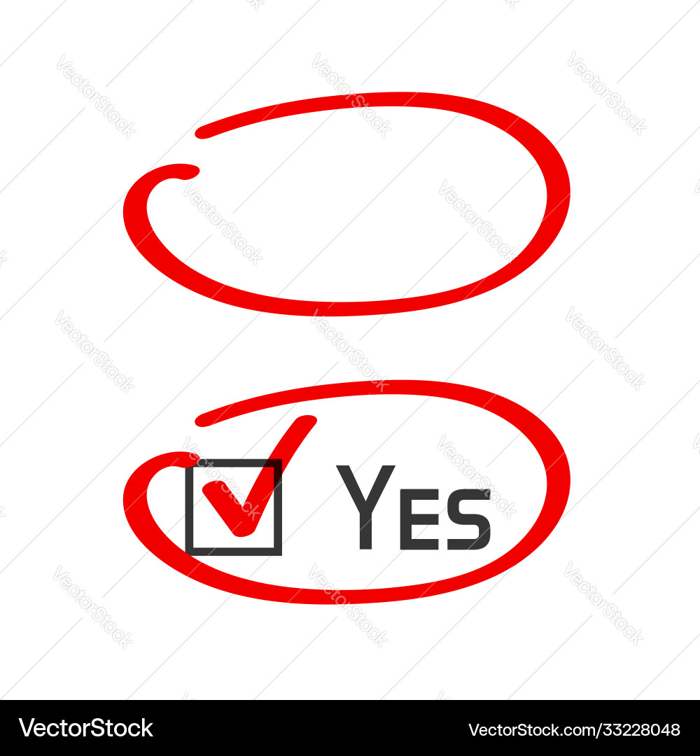 Marker highlight circle correct answer handwritten