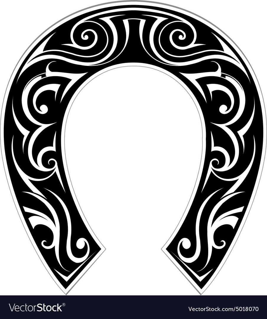 Horseshoe shape Royalty Free Vector Image - VectorStock