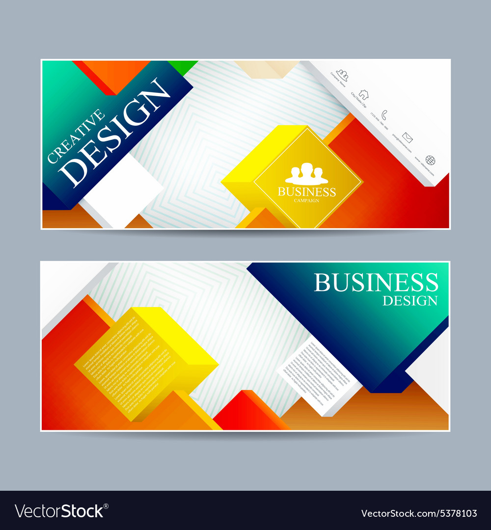 web banner design modern template cover layout vector 5378103