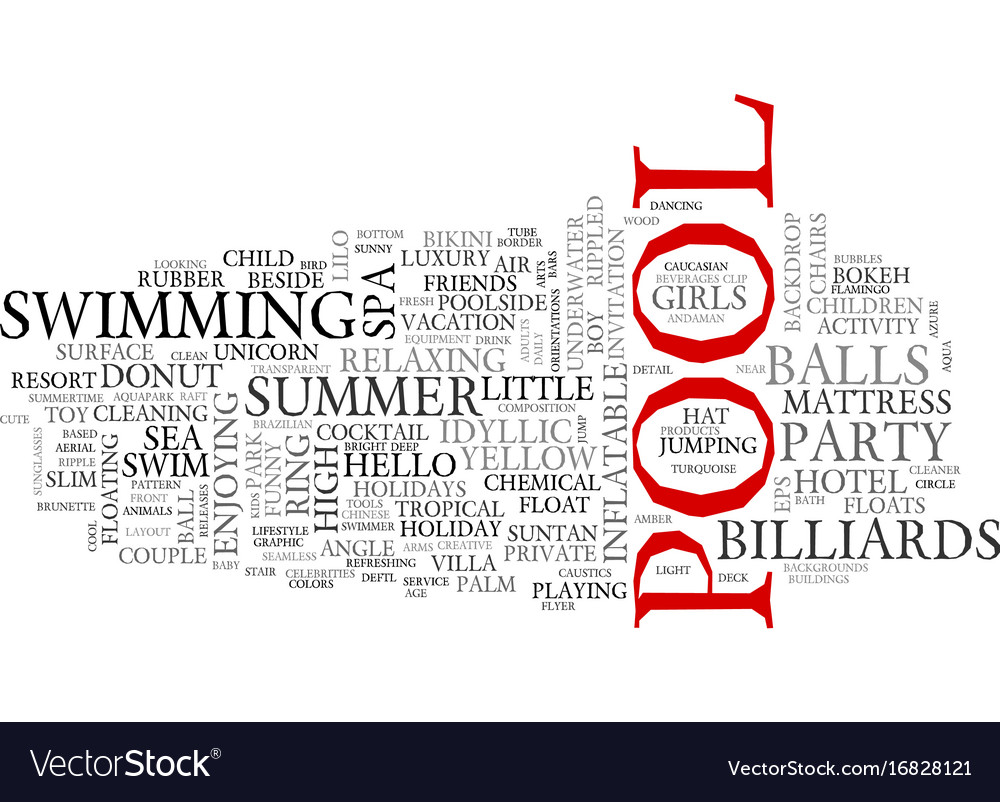 pool word