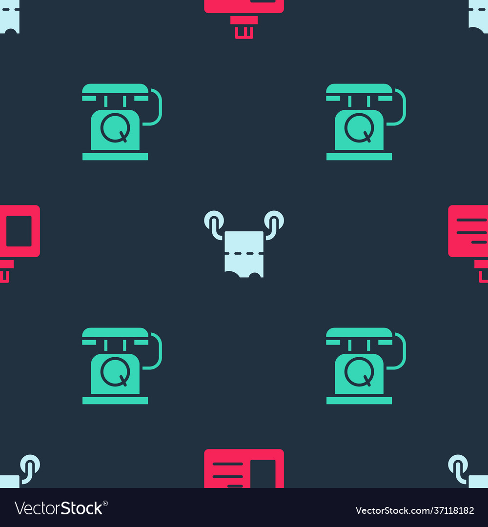 Set identification badge toilet paper roll Vector Image