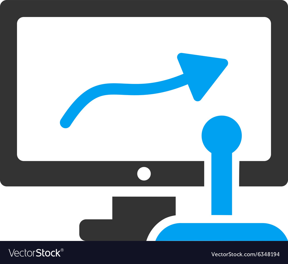 Remote Monitoring Icon Royalty Free Vector Image
