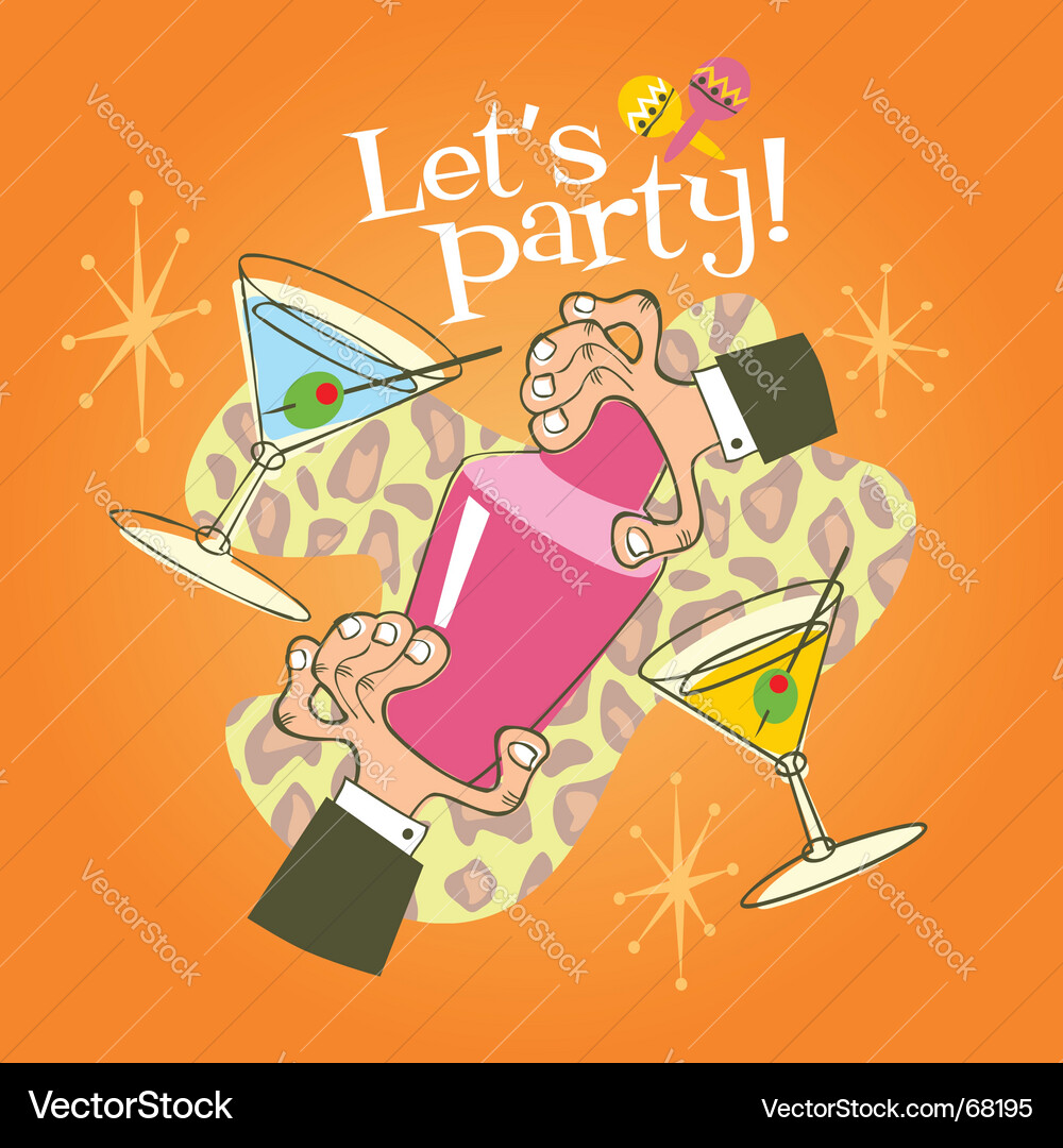 Cocktail party Royalty Free Vector Image VectorStock