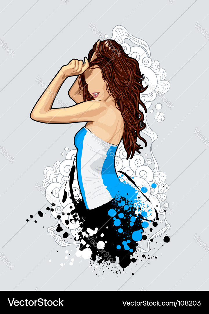 Cartoon girl Royalty Free Vector Image - VectorStock