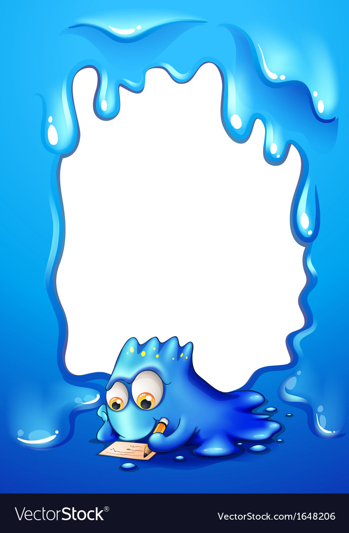 blue border design
