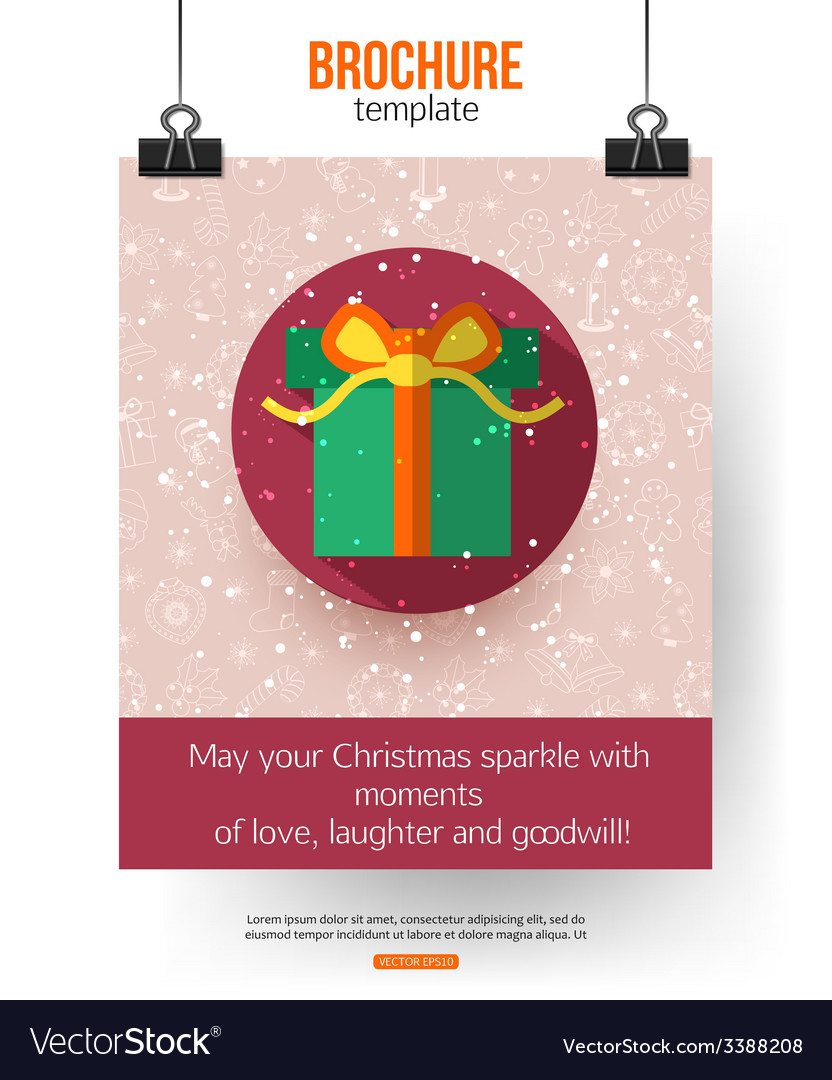christmas brochure template