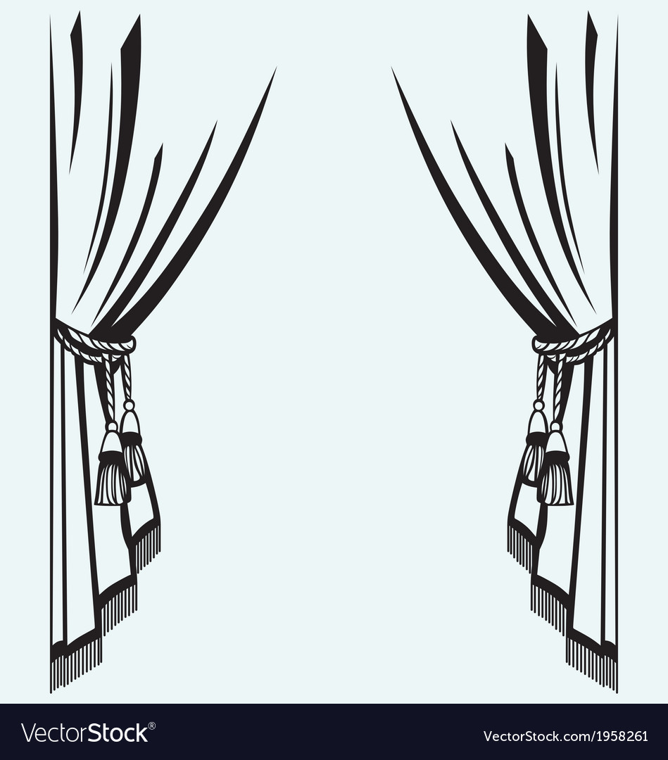 Drapes And Silhouettes - silhouette curtain royalty free vector image vectorstock Drapes And Silhouettes - silhouette curtain royalty free vector image vectorstock