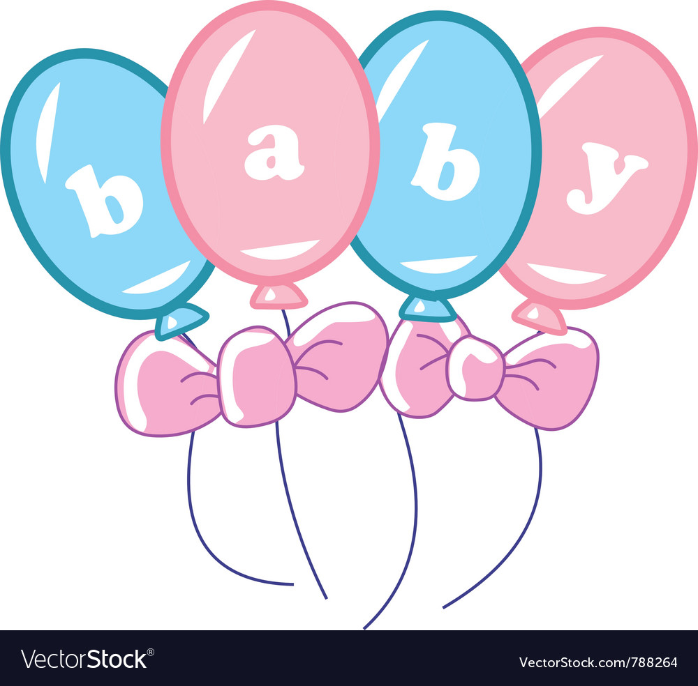 Baby balloons Vector Image by andreadams1974 - Image #788264 - VectorStock