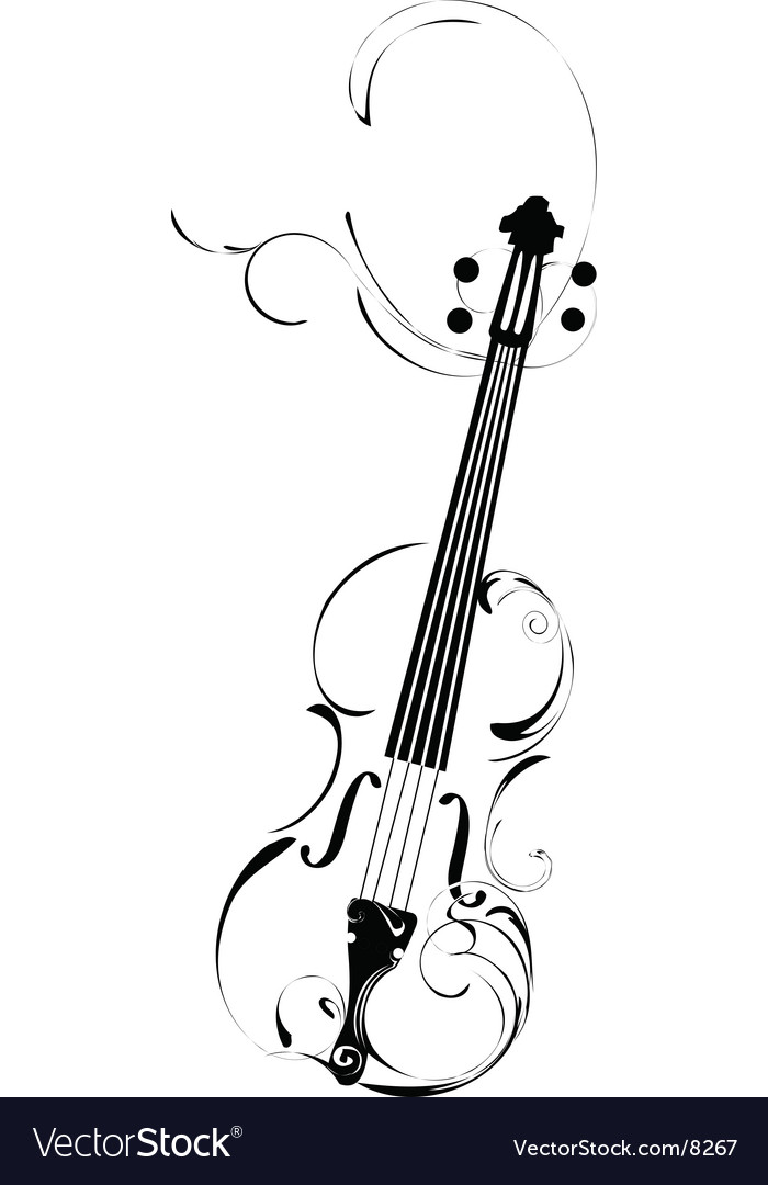 Download Violin Royalty Free Vector Image - VectorStock