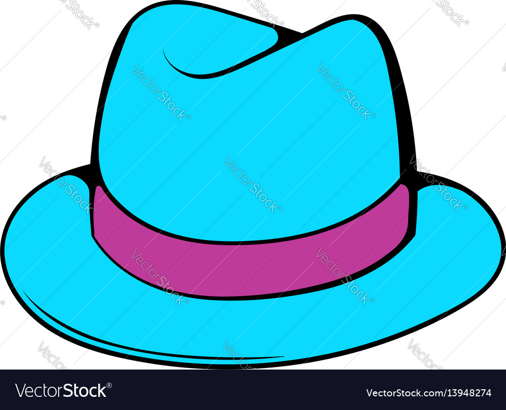 Men hat icon cartoon Royalty Free Vector Image