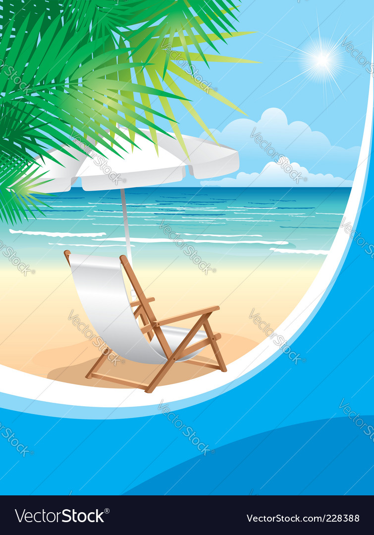 Beach Chair Vector beach chair royalty free vector image - vectorstock Beach Chair Vector beach chair royalty free vector image - vectorstock