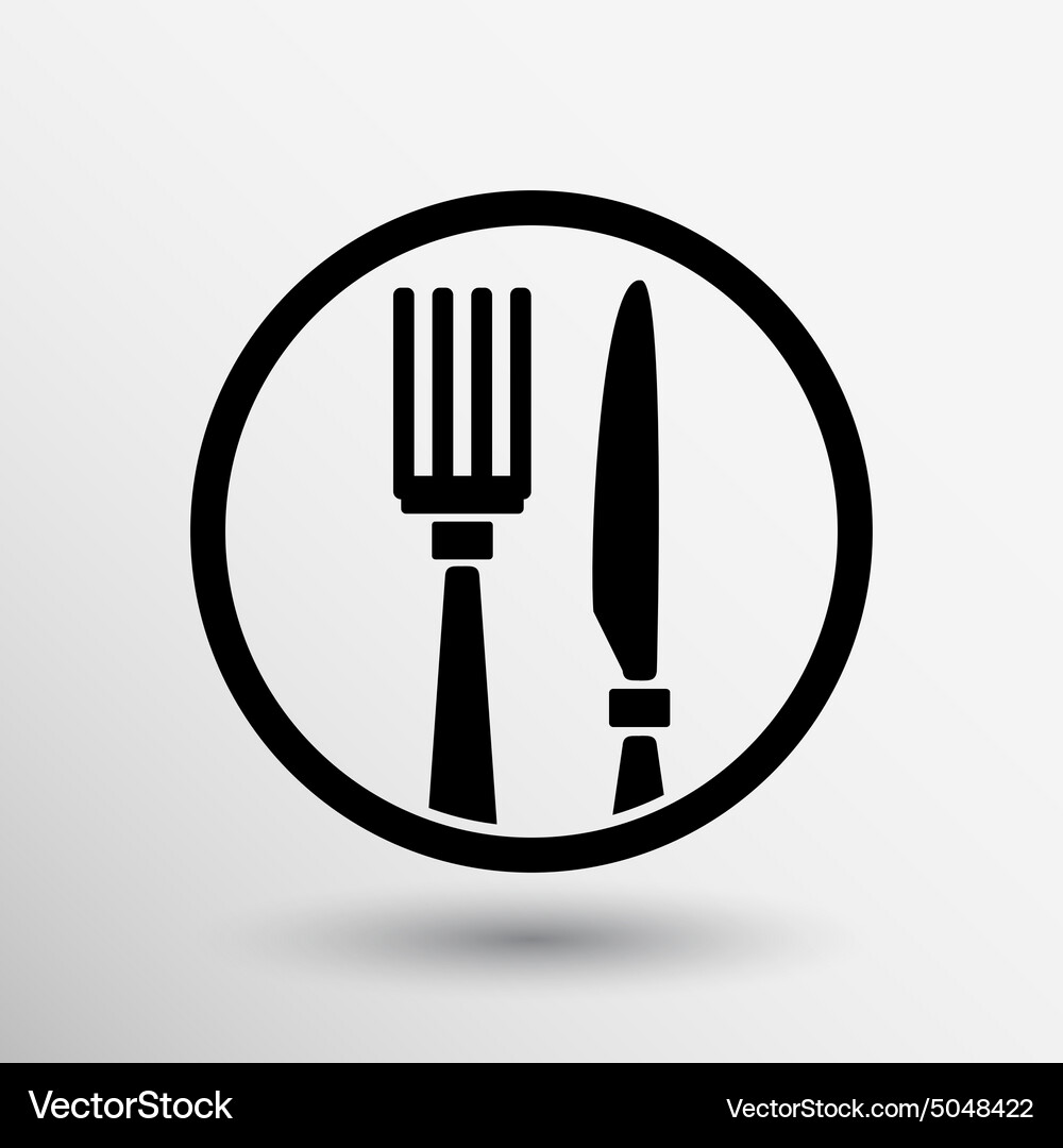 Food service logo design template cafe Royalty Free Vector
