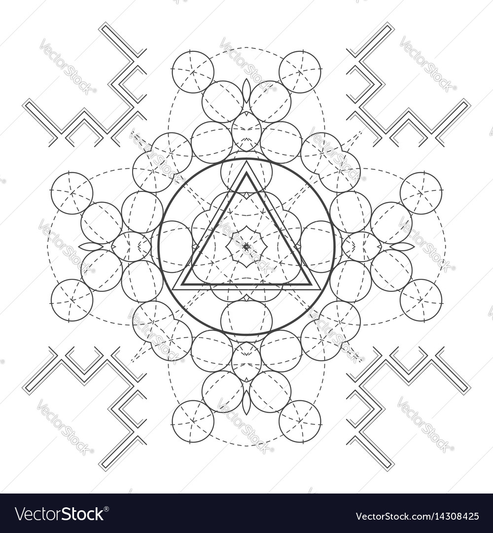 sacred geometry vector
