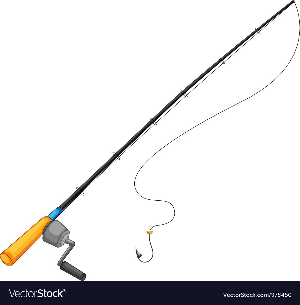 Download Fishing rod Royalty Free Vector Image - VectorStock