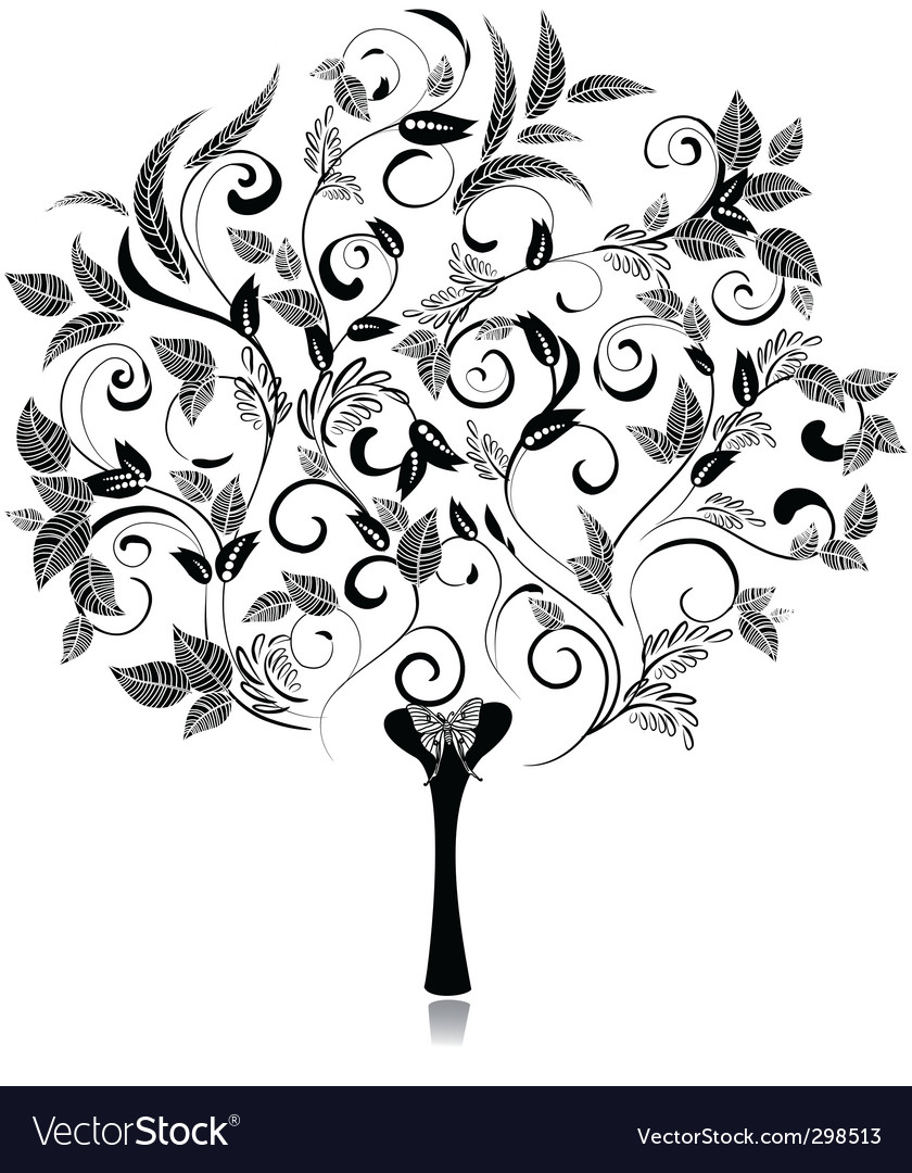 Tree Vector Image By Ksym Image 298513 Vectorstock Tree Vector Image By Ksym Image 298513 Vectorstock