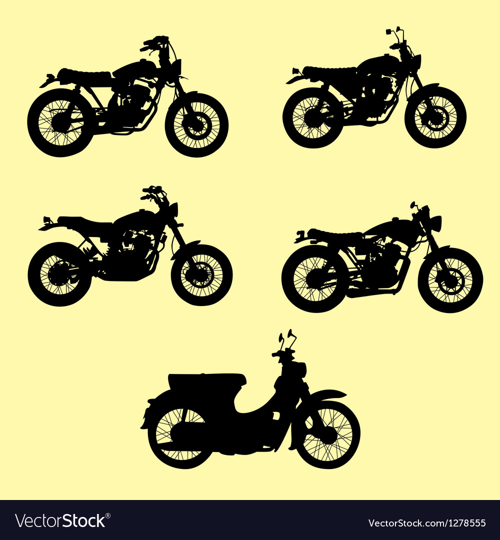 Download Motorcycle silhouette Royalty Free Vector Image