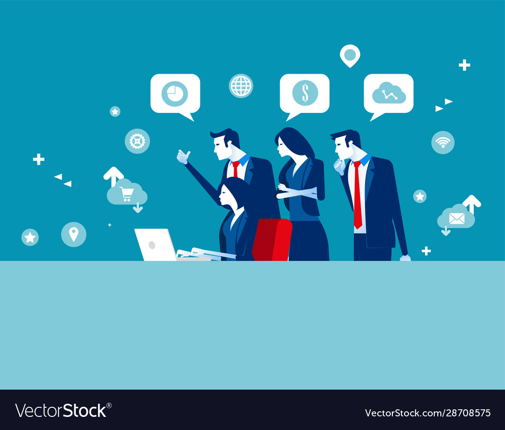 Business Digital Marketing Team Concept Royalty Free Vector Business Digital Marketing Team Concept Royalty Free Vector