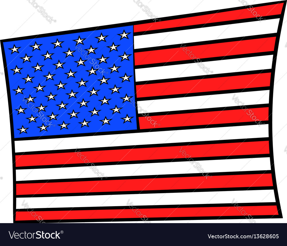 Download Usa flag icon cartoon Royalty Free Vector Image