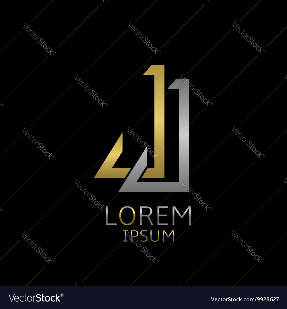 JJ letters logo Royalty Free Vector Image - VectorStock