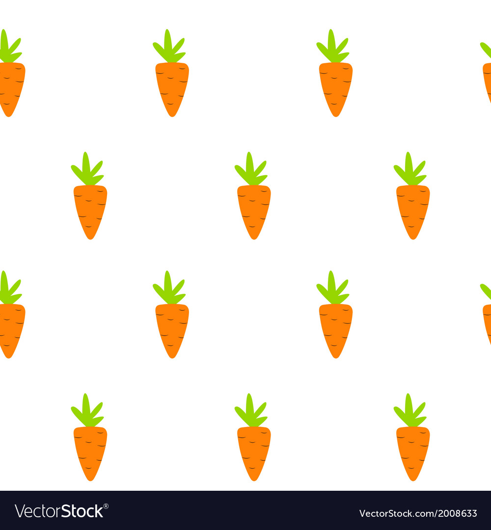 Carrot Seamless Pattern Background Royalty Free Vector Image