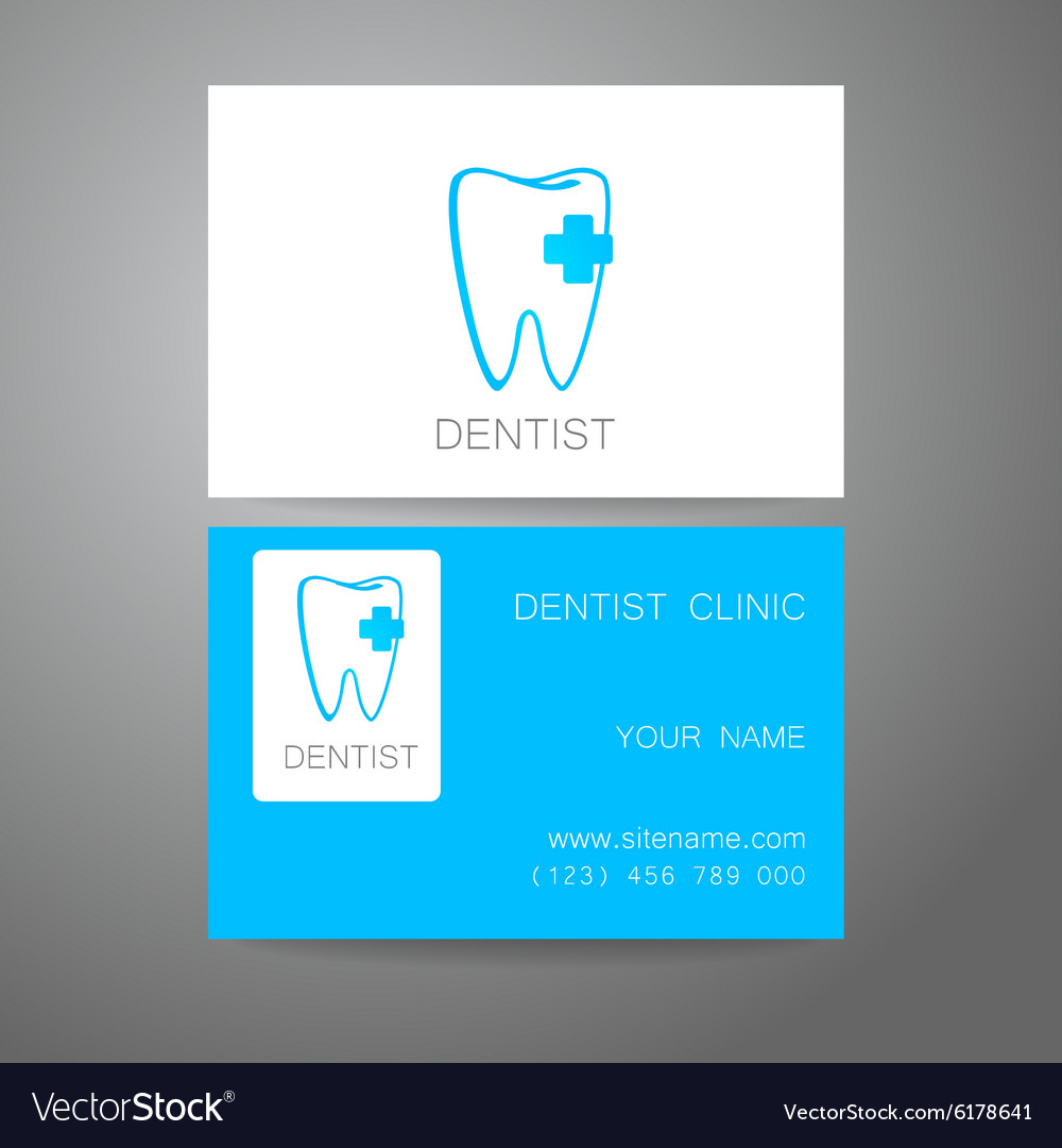 dental clinic business card design