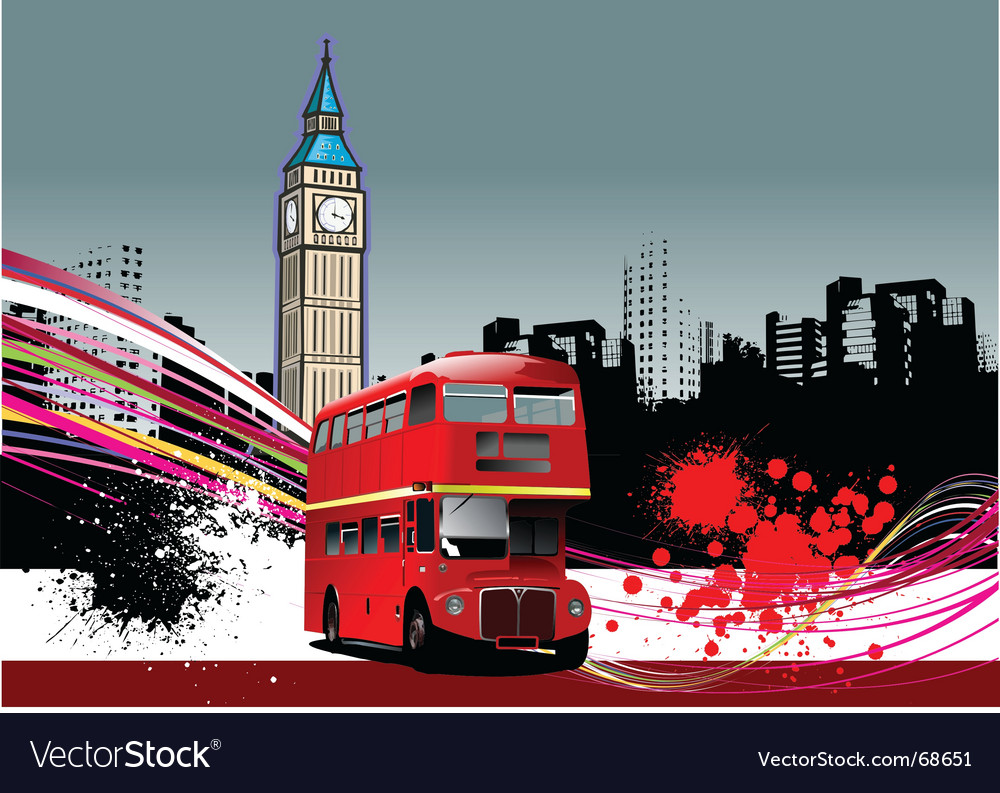 Grunge London Background Royalty Free Vector Image