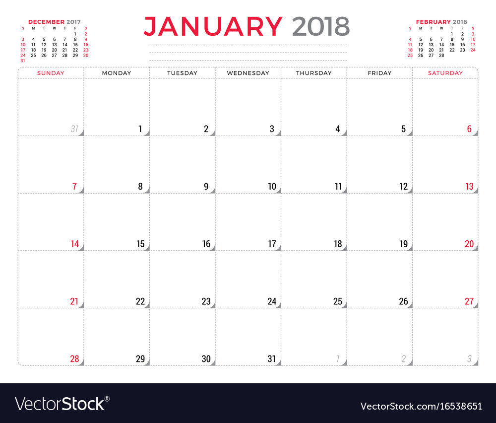 planner templates 2018