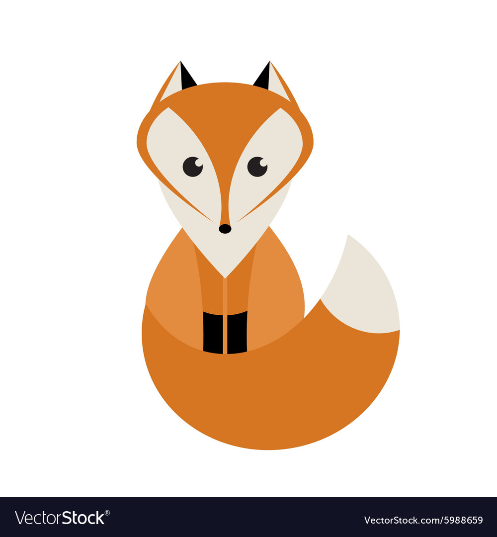 Cute Fox Royalty Free Vector Image - VectorStock