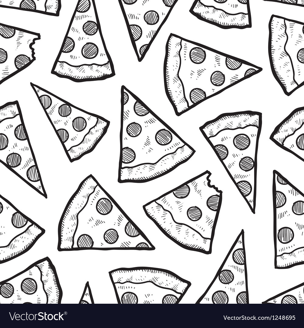 pizza pattern royalty free vector image vectorstock pizza pattern