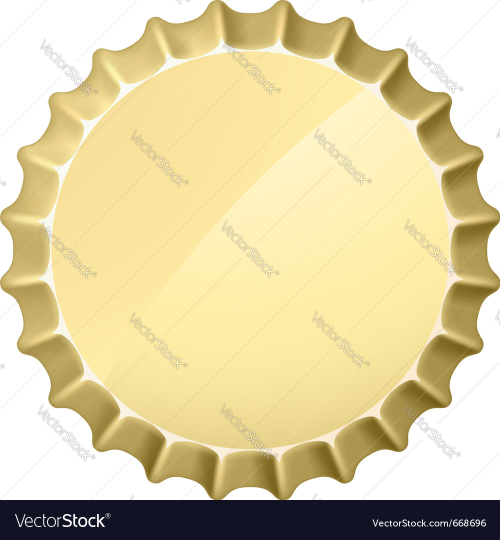 Bottle cap Royalty Free Vector Image - VectorStock