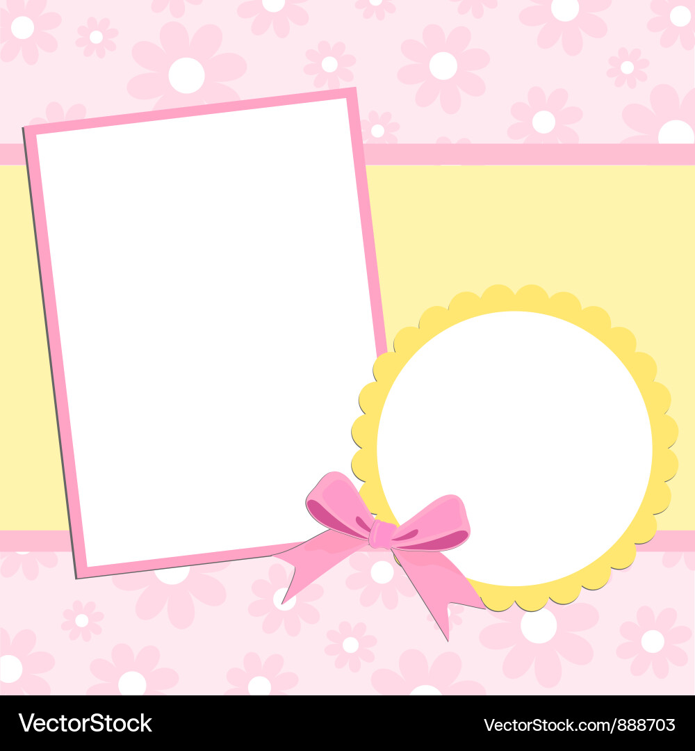 Blank template for greetings card Royalty Free Vector Image