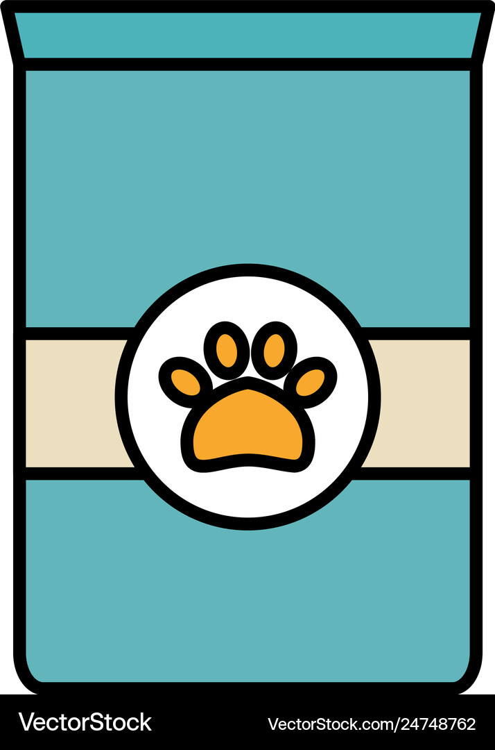 Pet food bag icon Royalty Free Vector Image VectorStock