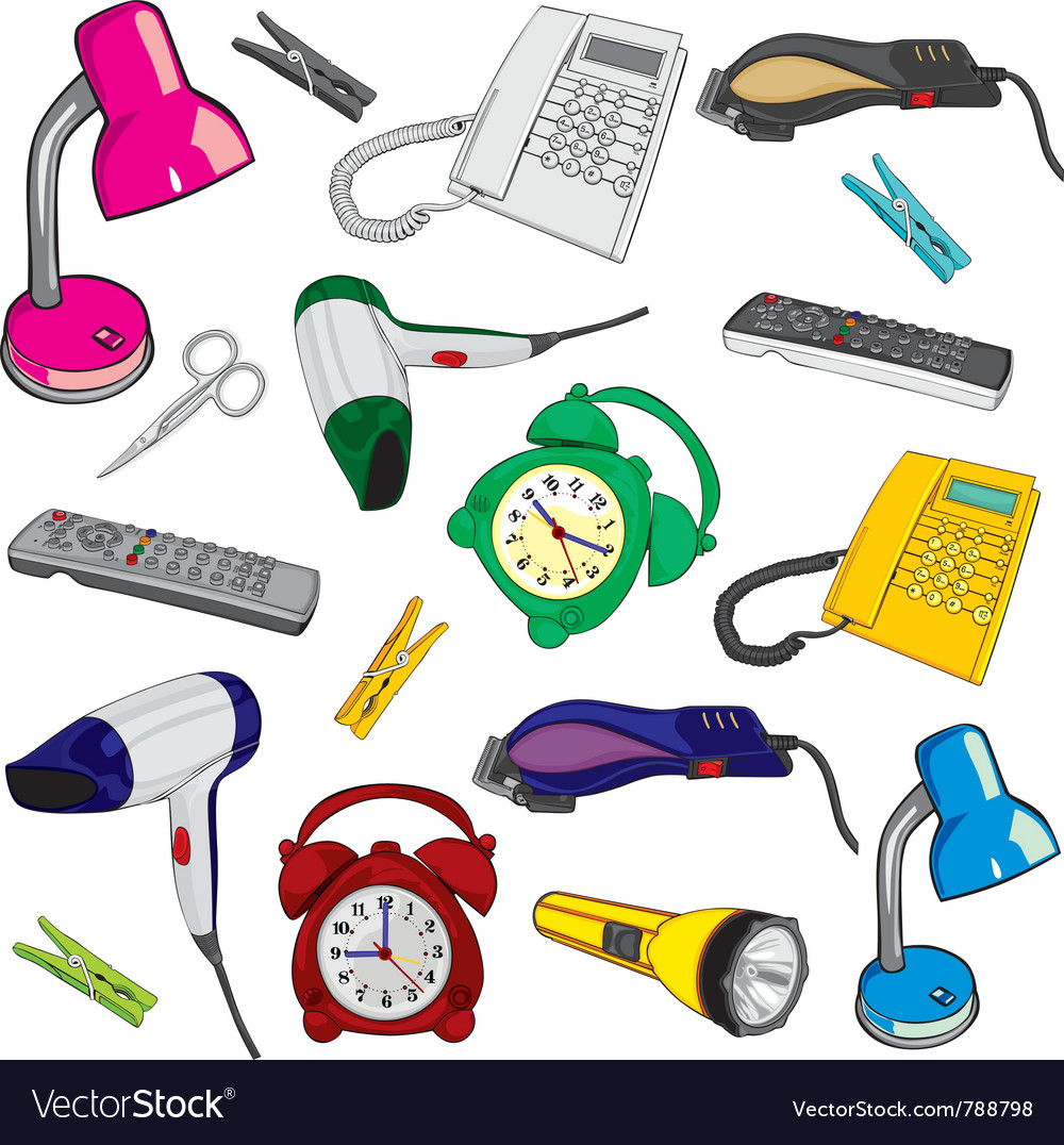 everyday-items-royalty-free-vector-image-vectorstock