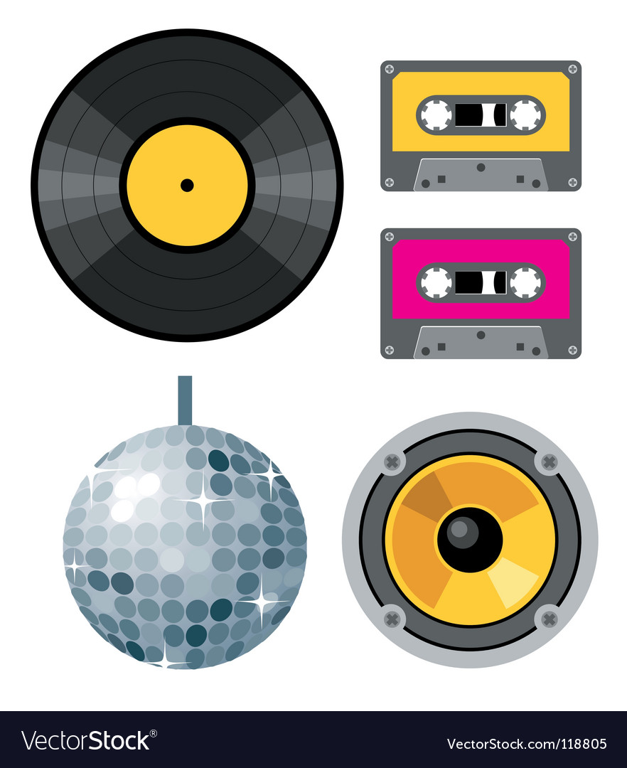 Download Club design elements Royalty Free Vector Image