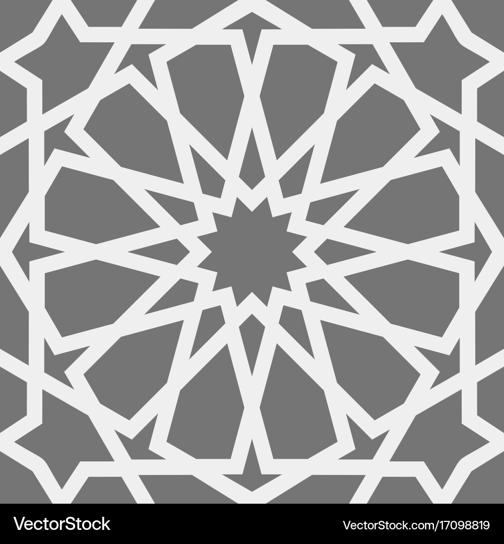 Islamic pattern seamless arabic geometric Vector Image